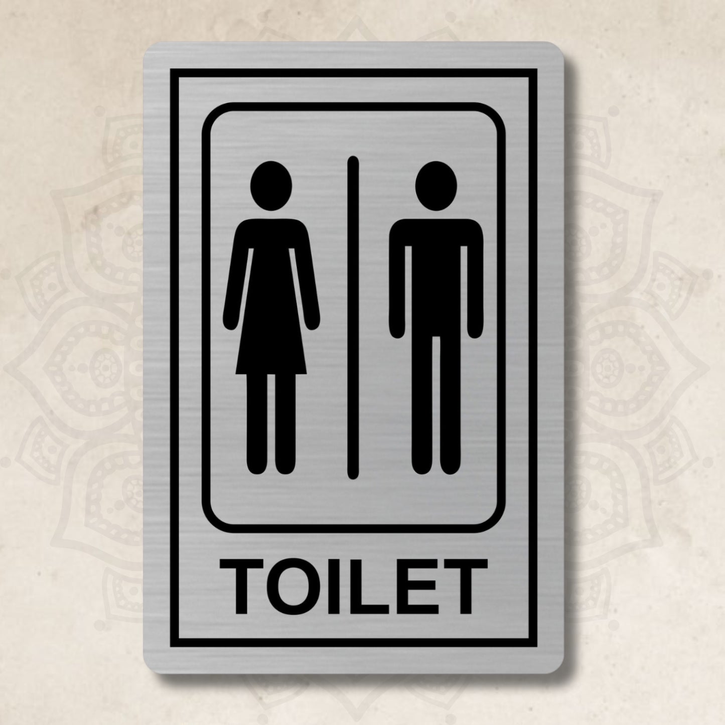 Toilet Stainless Steel Signage Board for Business Shop Stores Cafes Hospital School Office Hotel Restaurant Company
