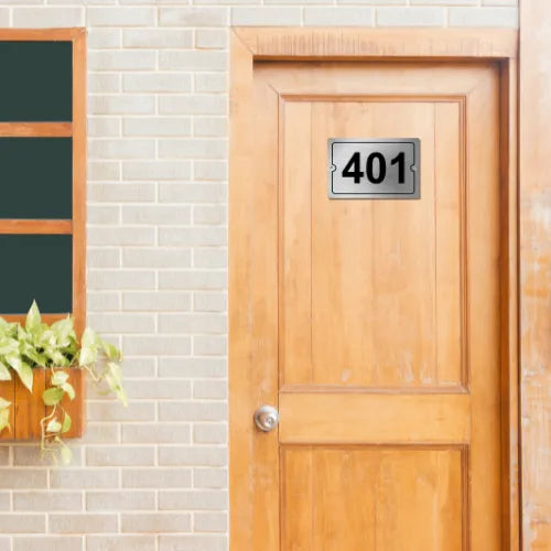 Stainless Steel Customized Number Plate for home/office/mall anywhere