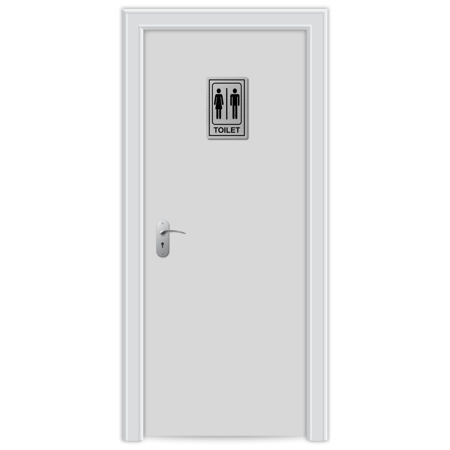Toilet Stainless Steel Signage Board for Business Shop Stores Cafes Hospital School Office Hotel Restaurant Company