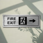 Fire Exit Stainless Steel Signage Board for Business Shop Stores Cafes Hospital School Office Hotel Restaurant Company (Copy)