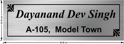 Stainless Steel Nameplate for Home office Outdoor Entrance