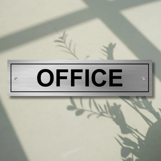 Office Stainless Steel Signage Board for Business Shop Stores Cafes Hospital School Office Hotel Restaurant Company