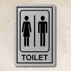Toilet Stainless Steel Signage Board for Business Shop Stores Cafes Hospital School Office Hotel Restaurant Company