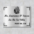 Mary and Jesus Stainless Steel Nameplate for Home office Outdoor