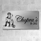House Name Plate Design for Main Door in Stainless Steel