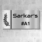 Leaf Stainless Steel Nameplate for Home office Outdoor