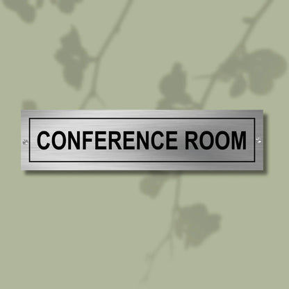 Conference Room Stainless Steel Signage Board for Business Shop Stores Cafes Hospital School Office Hotel Restaurant Company Malls