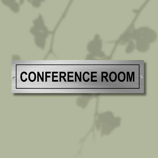 Conference Room Stainless Steel Signage Board for Business Shop Stores Cafes Hospital School Office Hotel Restaurant Company Malls