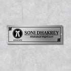 Door Name Plate Design for Home in Stainless Steel