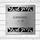 SS Name Plate Design for Home Entrance Main Door