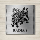 Gaja Stencil Nameplate for Home, Door, Bungalow, outdoor (12x12 inches)