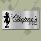 Name Plate for Home Main Door in Luxury Stainless Steel Design