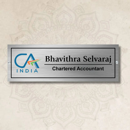 CA logo Stainless Steel Nameplate for Home office Outdoor
