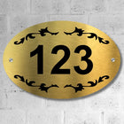 Number Plate for Hotel Door Stylish & Durable | Home, Office, Mall, Hotel, Door, Apartment, Flat, College, Library, Warehouse | Customizable Door/Rack Numbers(Stainless Steel Golden)