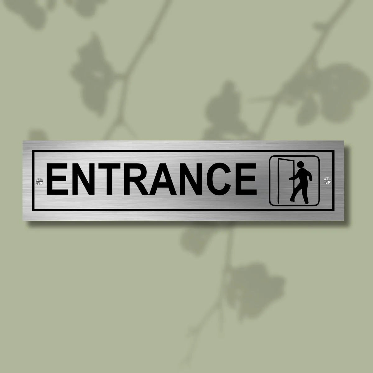 Entrance Stainless Steel Signage Board for Business Shop Stores Cafes Hospital School Office Hotel Restaurant Company