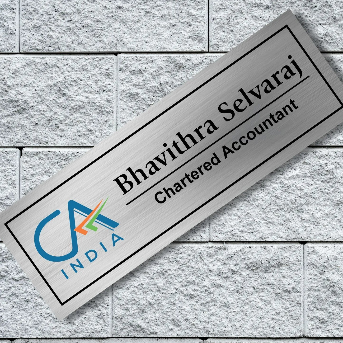 CA logo Stainless Steel Nameplate for Home office Outdoor