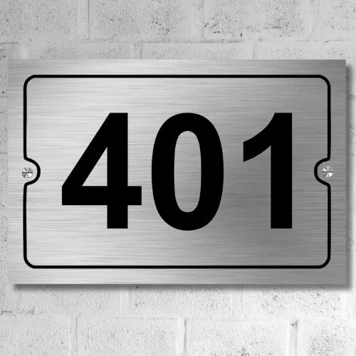 Stainless Steel Customized Number Plate for home/office/mall anywhere