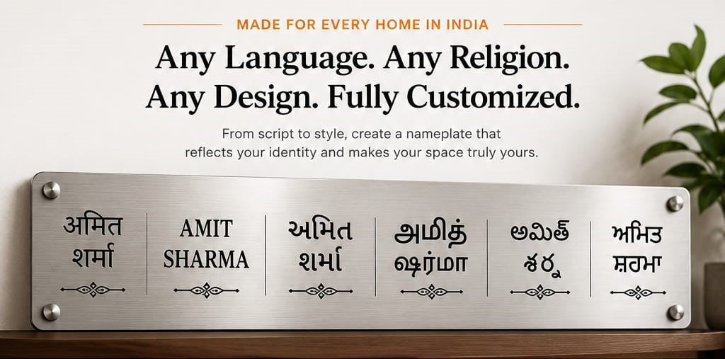 Custom Engraved Nameplate Features