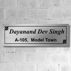 Flat Name Plate Design for Apartment Main Door in Steel